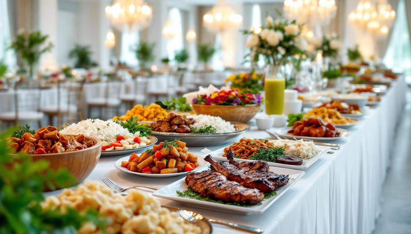 Buffet traiteur halal spécialités orientales