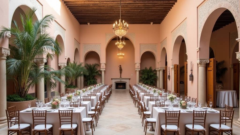 Différentes configurations possibles de la salle Essaouira selon le type d'événement