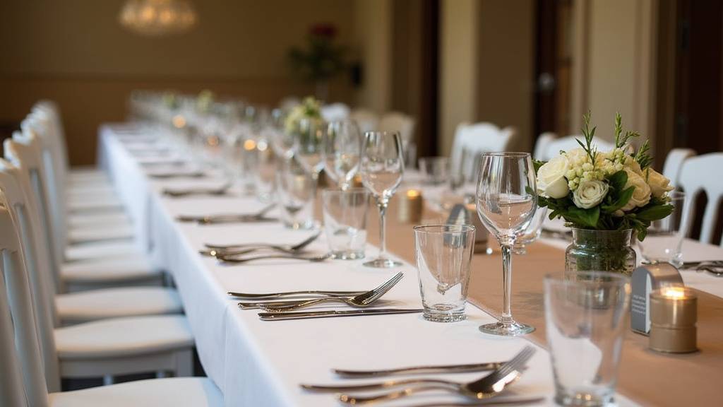 Collection de centres de table style bohème avec fioles et eucalyptus