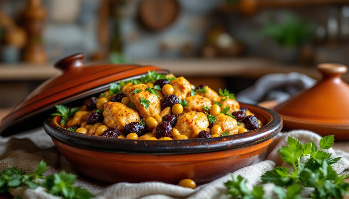Table conviviale avec spécialités orientales partagées