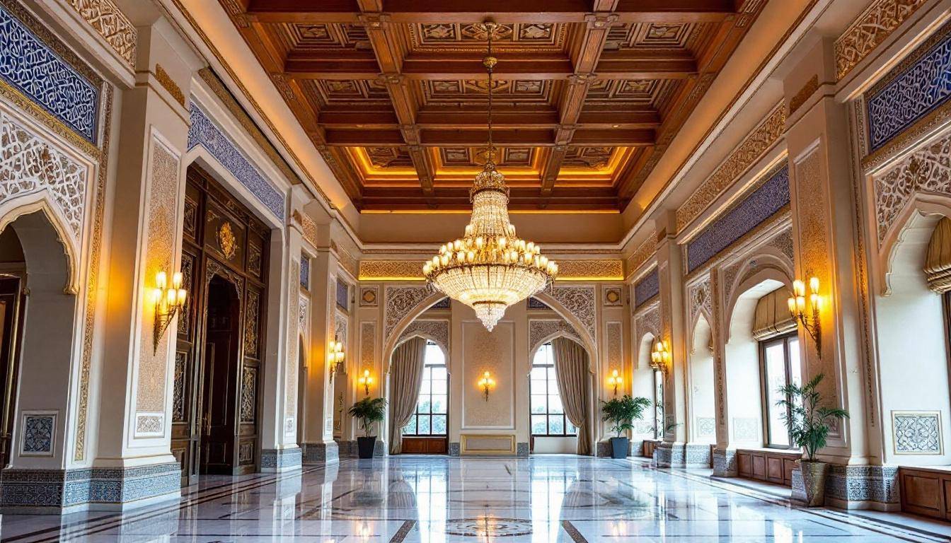 Salle Marrakech Meyzieu - Vue d'ensemble de la salle de réception orientale