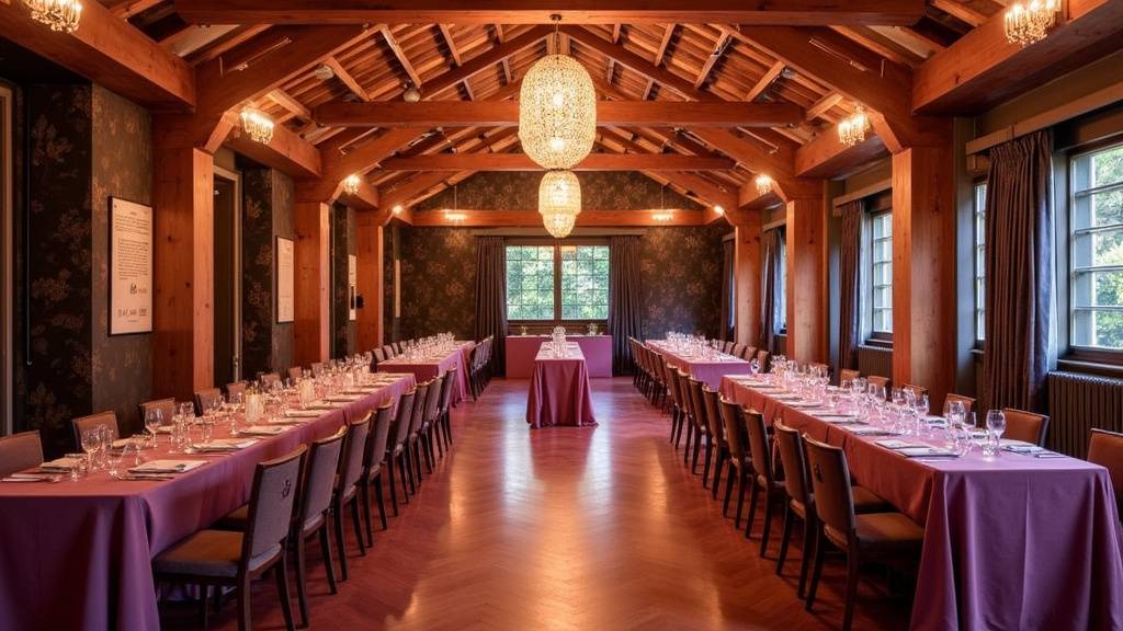 Système d'éclairage moderne dans une salle de réception