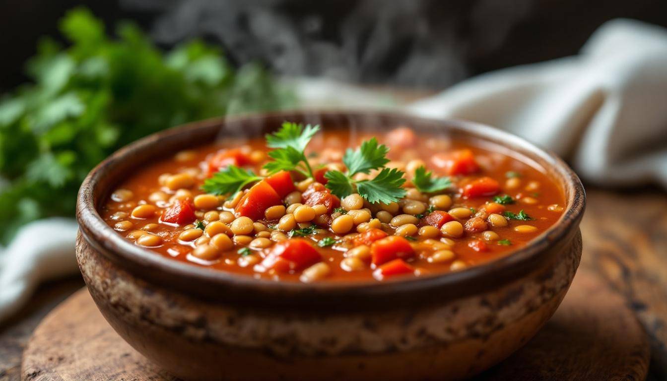 Assortiment d'entrées marocaines colorées