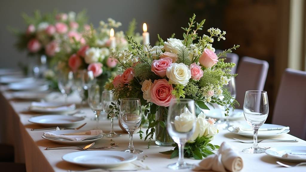 Présentation comparative des différentes gammes de centres de table avec leurs tarifs respectifs