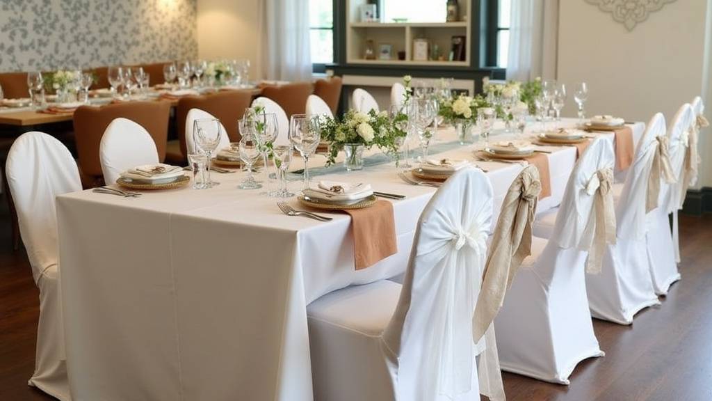 Housses de chaise extensibles blanches pour mariage