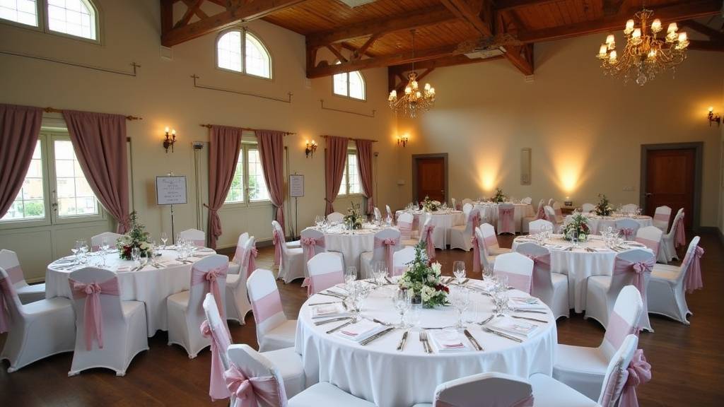 Salle de mariage avec espaces séparés dans le 8ème arrondissement de Lyon