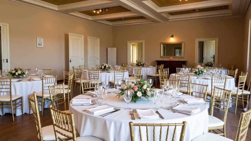 Salle de mariage avec espaces séparés à Meyzieu