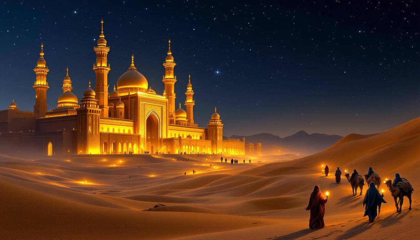 Trône de mariage oriental doré dans une salle de réception à Vénissieux