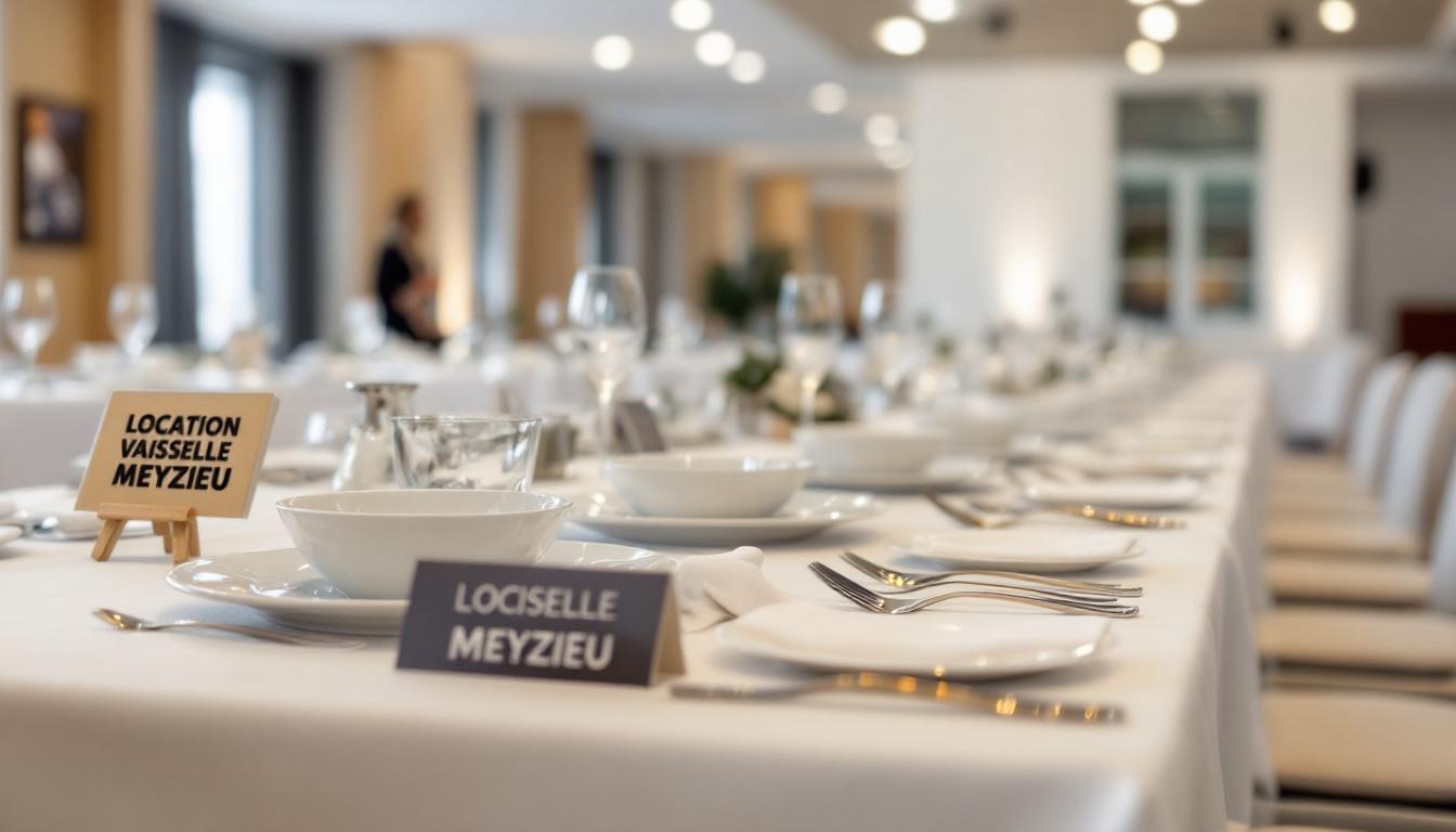 Location Vaisselle Meyzieu : Guide Complet Couverts & Verres 2025