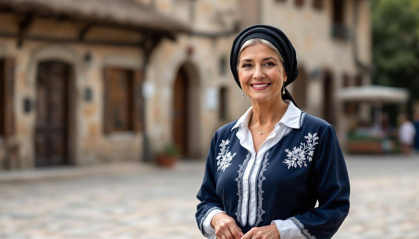 Negafa aidant une mariée à enfiler sa takchita