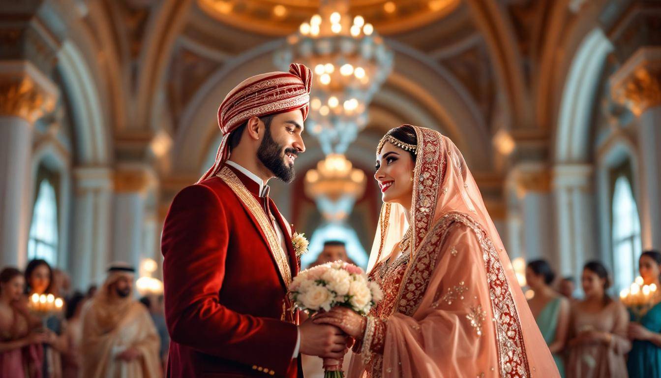 Organisation d'un mariage marocain traditionnel avec traiteur et serveurs à Meyzieu