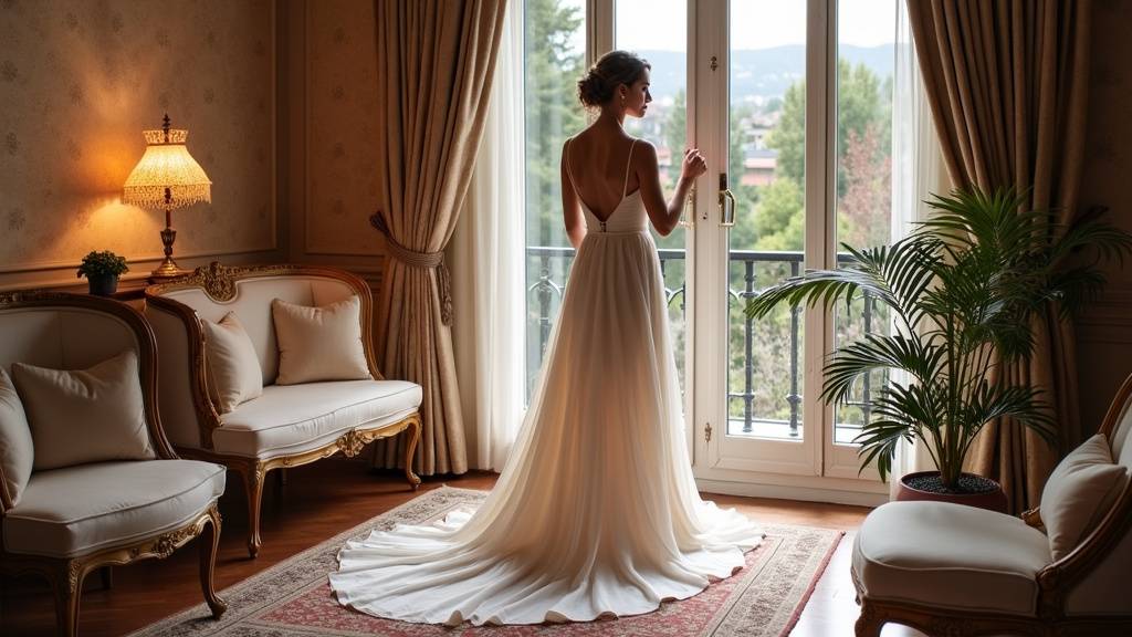 Pack complet de décoration orientale avec trône doré, colonnes et voilages