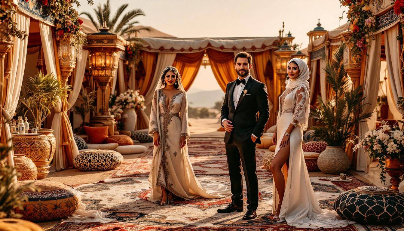 Équipe de prestataires spécialisés mariage oriental