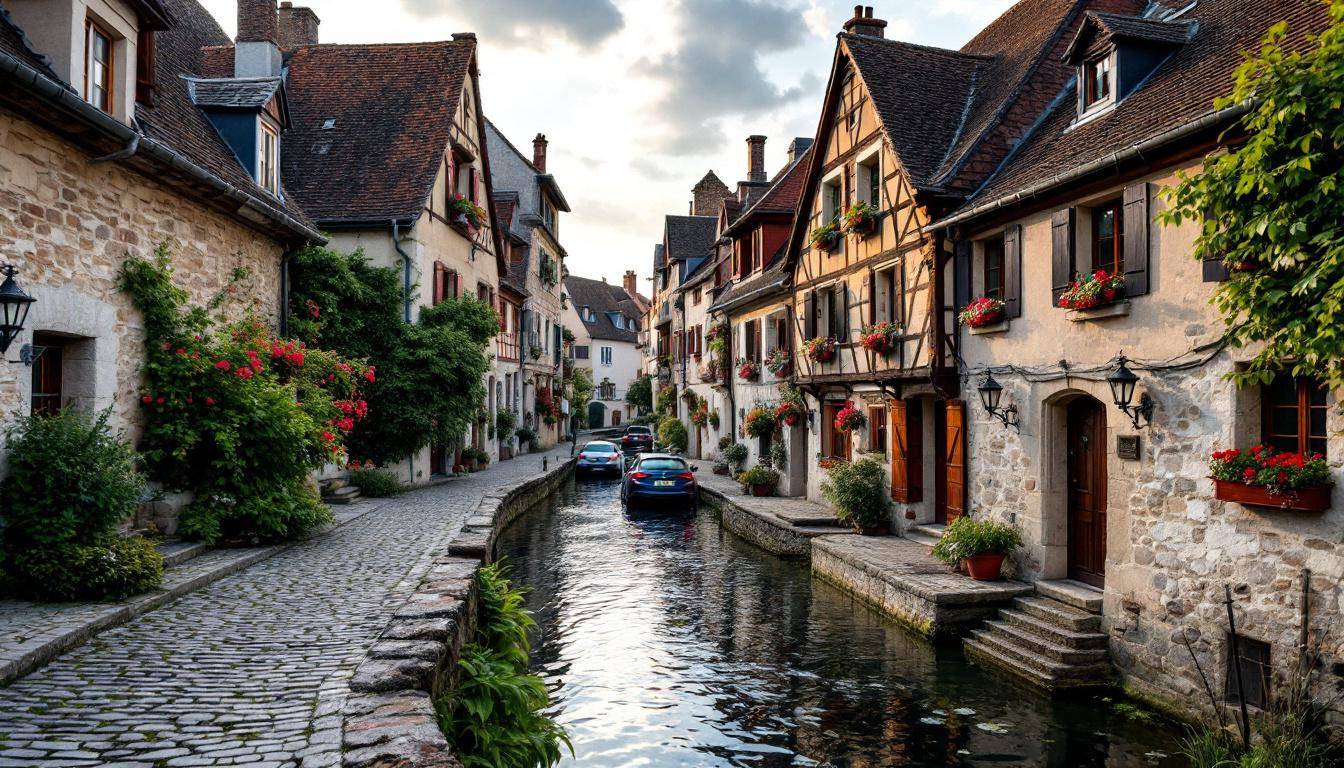 Salle de mariage orientale décorée avec voilages dorés et lanternes à Villefranche-sur-Saône