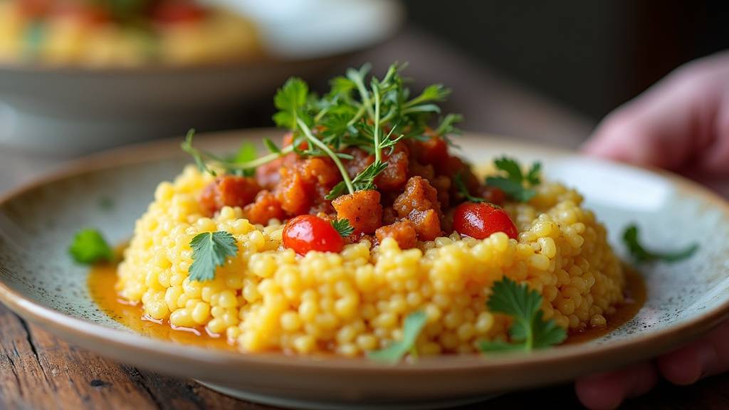 Marmite de couscous royal préparée par un traiteur professionnel à Lyon